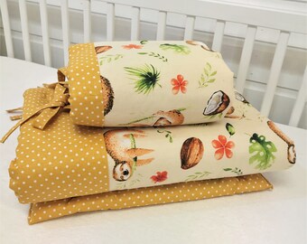 mustard cot bedding