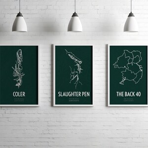 Slaughter Pen - Mountain Bike Trail System Map Poster - Bentonville Mountain Biking, Northwest ...