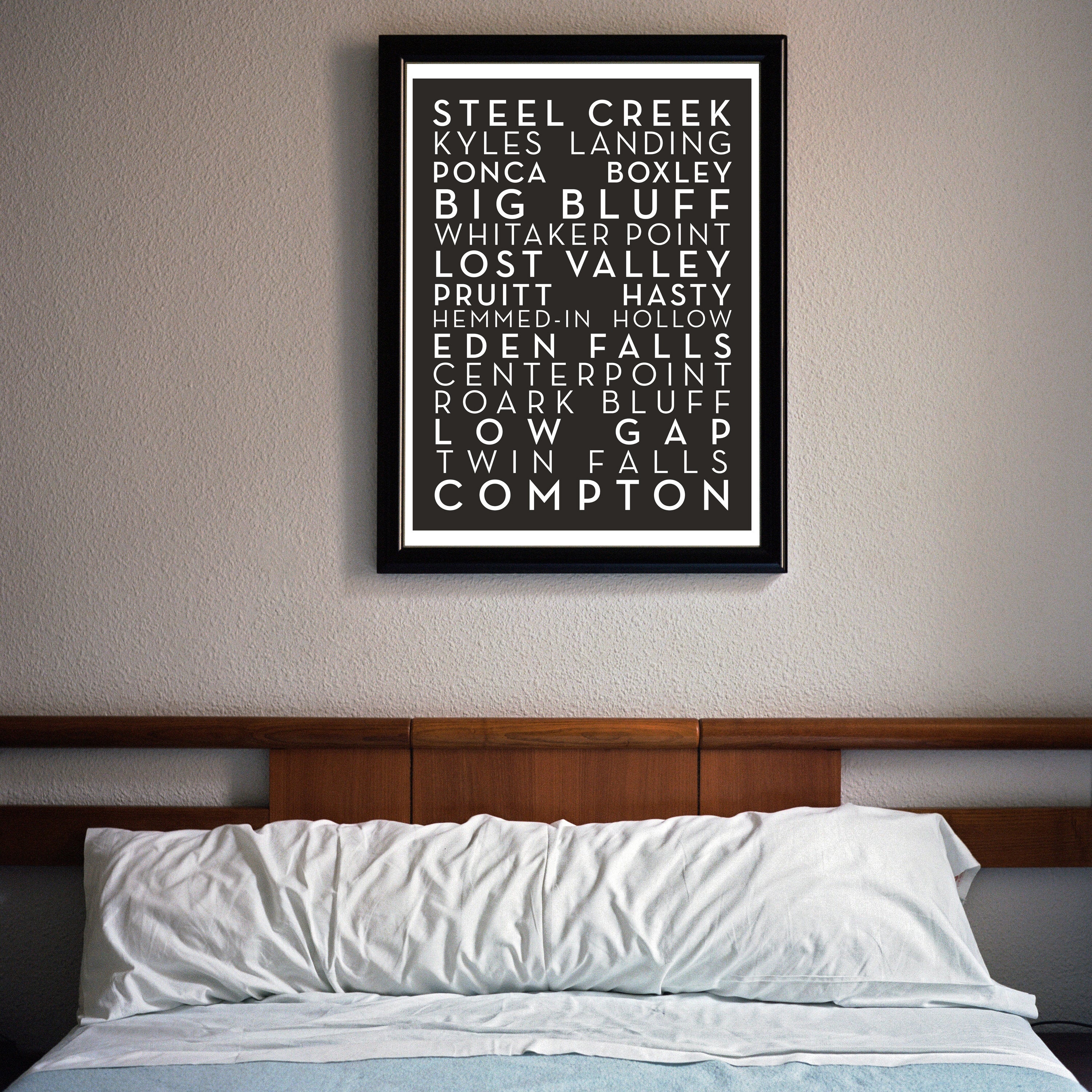 Upper Buffalo River Word Art Print