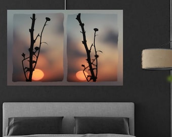 Sunset Silhouette Wall Art