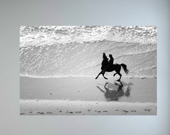 Beach Horse Ride Art