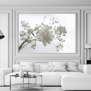 White Flower Wall Art