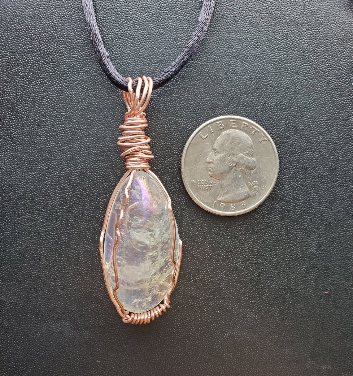 Collar de aura de ópalo de cuarzo | Etsy