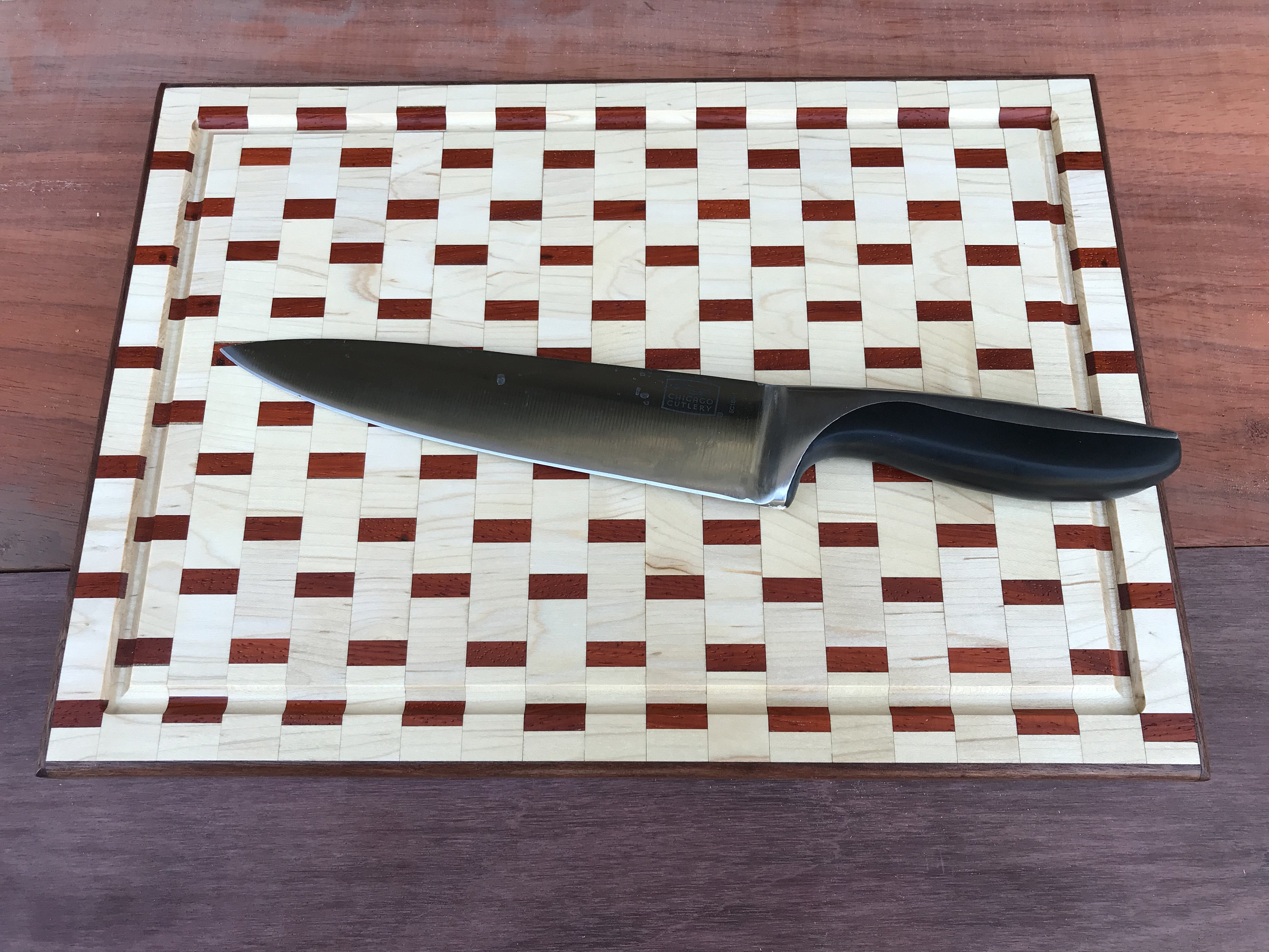 Checkerboard Checkered Cutting Board Handmade Maple African Etsy UK