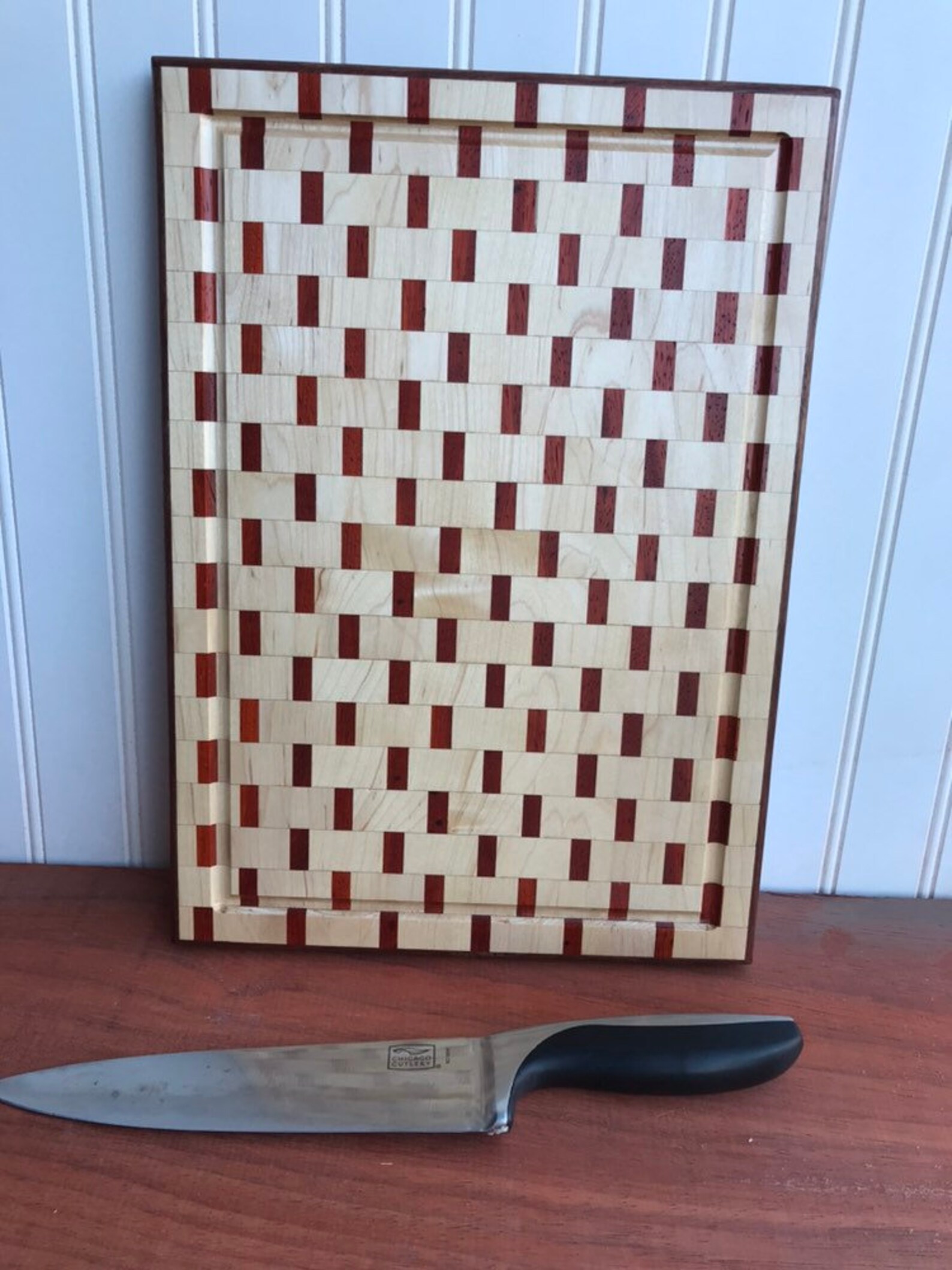 Checkerboard Checkered Cutting Board Handmade Maple African Etsy UK