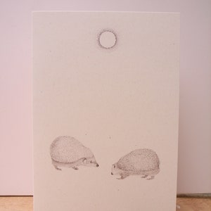 Igel Valentinskarte -Vollmond-Balz