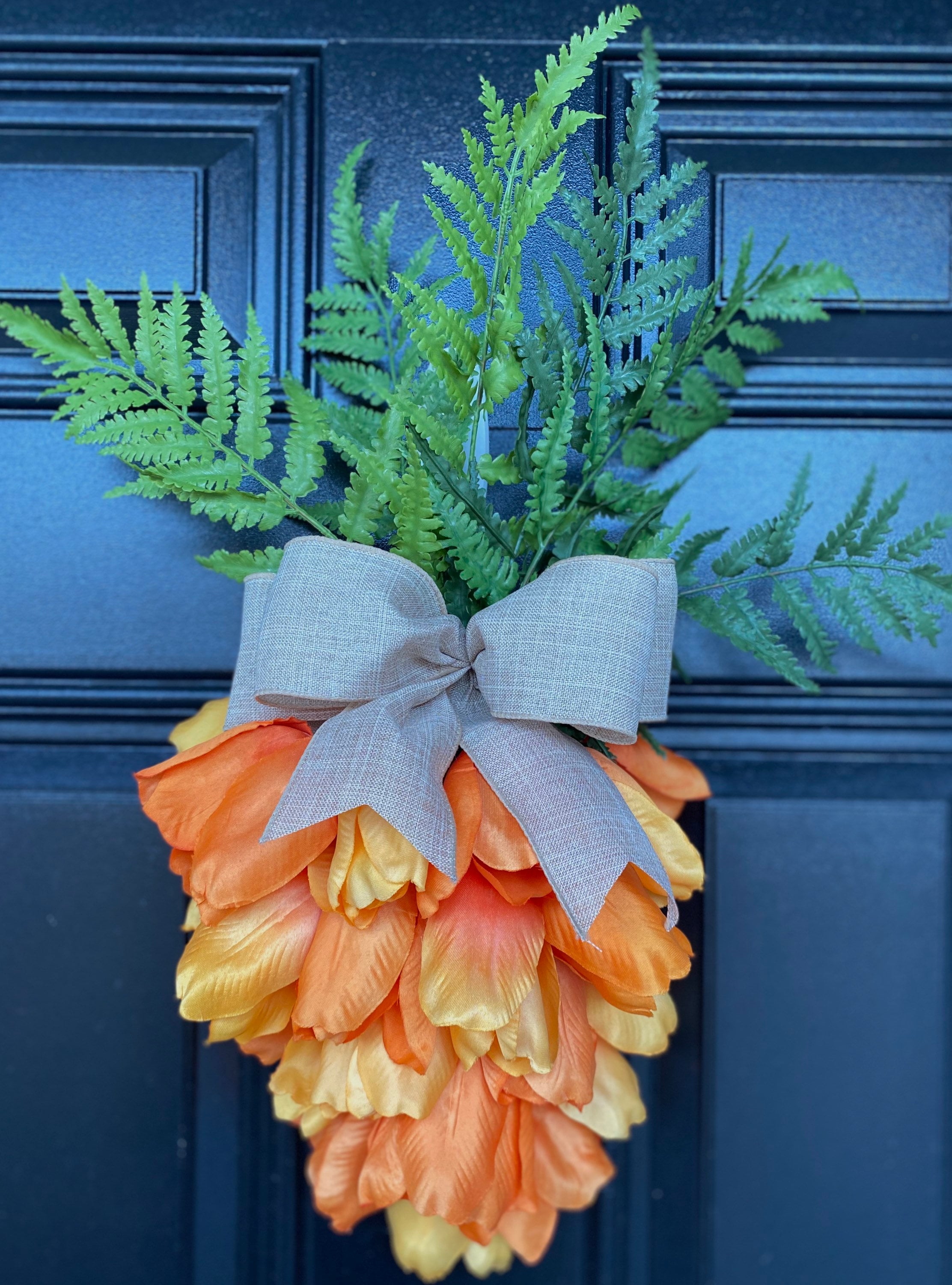 Carrot Swag Carrot Wreath Easter Carrot Wreath Tulip Carrot Etsy