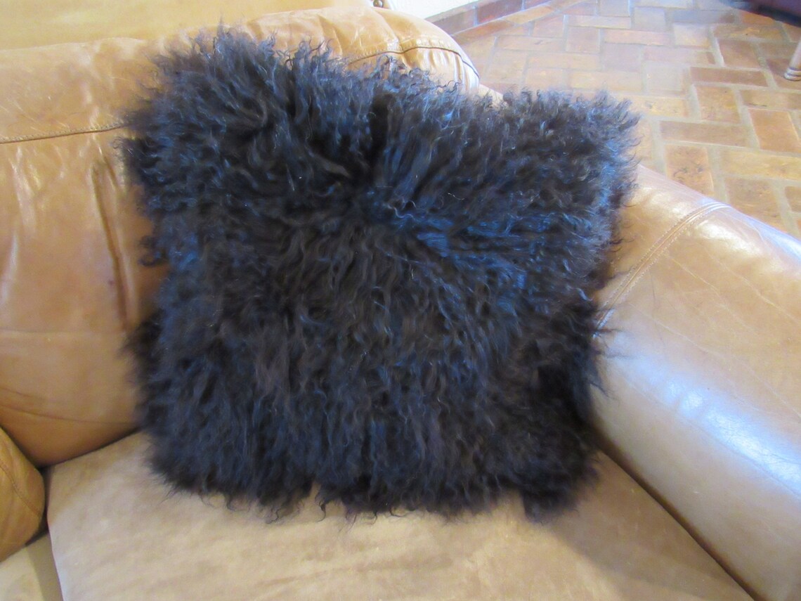 Real Fur Pillow Cover Etsy