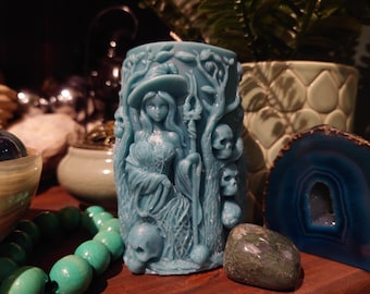 Witch candle. Fortune telling candle.