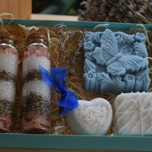 Lavender gift set.   Mini lavender spa. Mini spa.