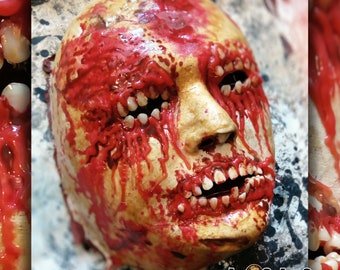 Máscara de miedo / Máscara de terror / Máscara de dientes / Máscara de monstruo / Máscara de demonio / Máscara ciberpunk / Máscara espeluznante / Máscara de cosplay / Máscara de arte / Máscara de Halloween