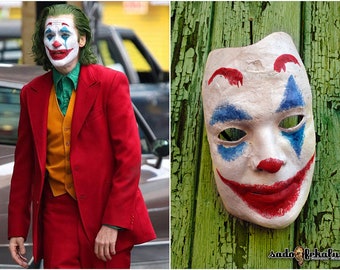 Joker Mask 19 Scary Mask Horror Mask Creepy Mask Etsy Australia