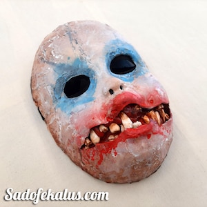 Máscara de terror / Máscara assustadora / Máscara de bebê / Máscara de boneca / Máscara assustadora / Máscara assustadora / Máscara de baile de máscaras / Máscara de Halloween / Máscara de carnaval / Babyface