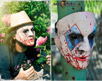Horrormasker / Griezelig masker / Jokermasker / Clownmasker / Harlekijnmasker / Halloweenmasker / Eng masker / Freakymasker / Nachtmerrie / Cosplay