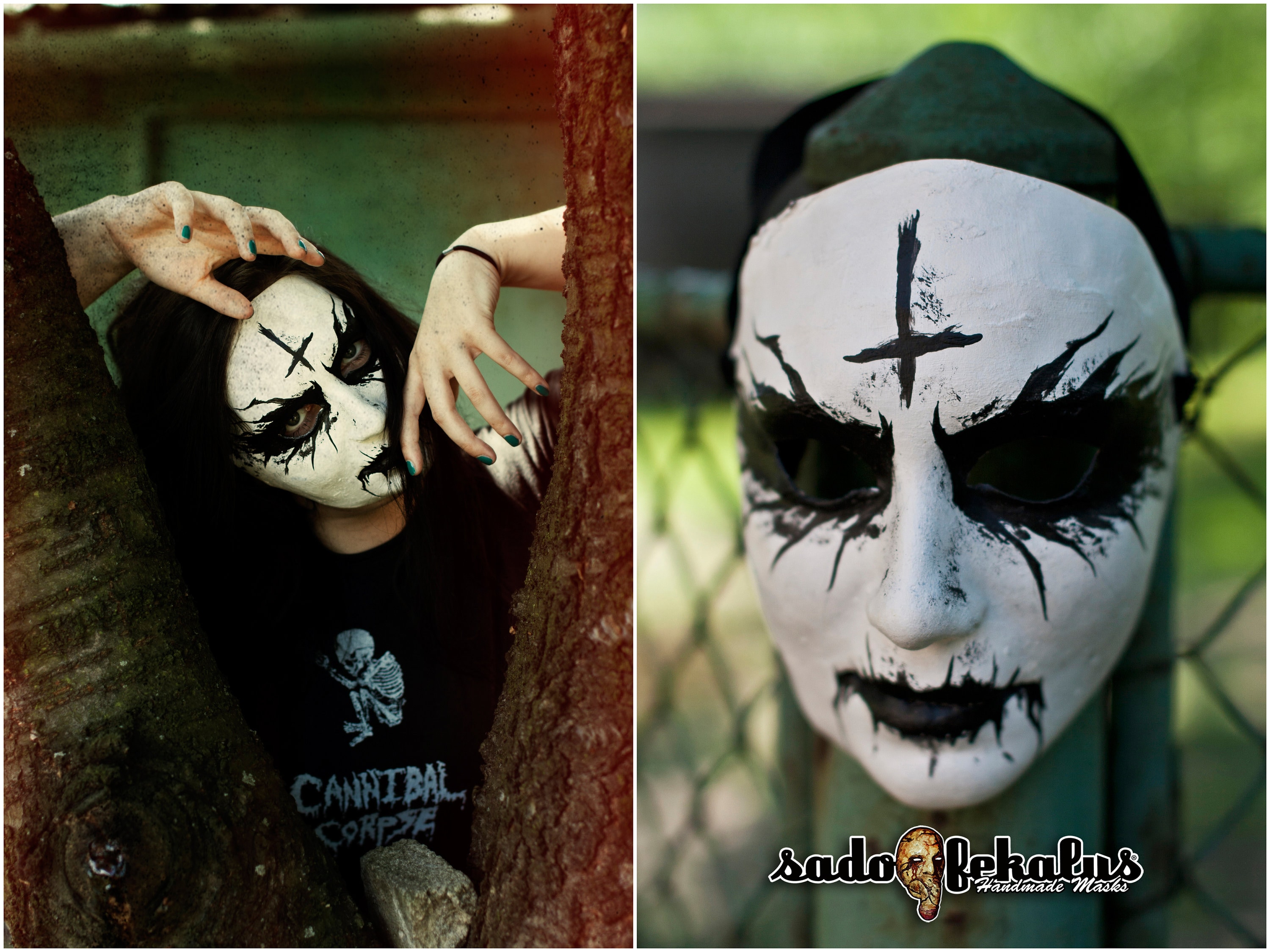 transactie bruiloft Rechtdoor Horror Mask / Black Metal Mask / Scary Mask/ Satanic Mask/ - Etsy