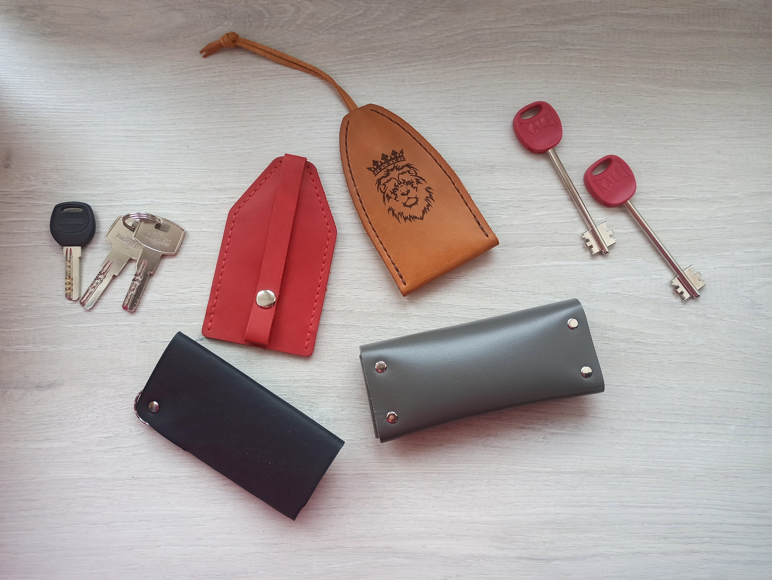 3 leather key holders Pattern DIY Pdf Download Etsy