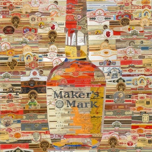 Cigar Art band collage Makers Mark