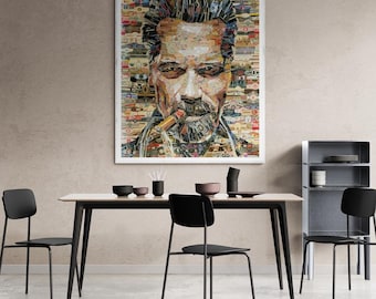 Arnold Schwarzenegger Cigar Band Art Print – Man Cave Decor