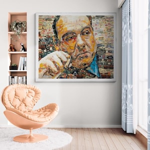 Cigar Art  band collage  Tony Soprano