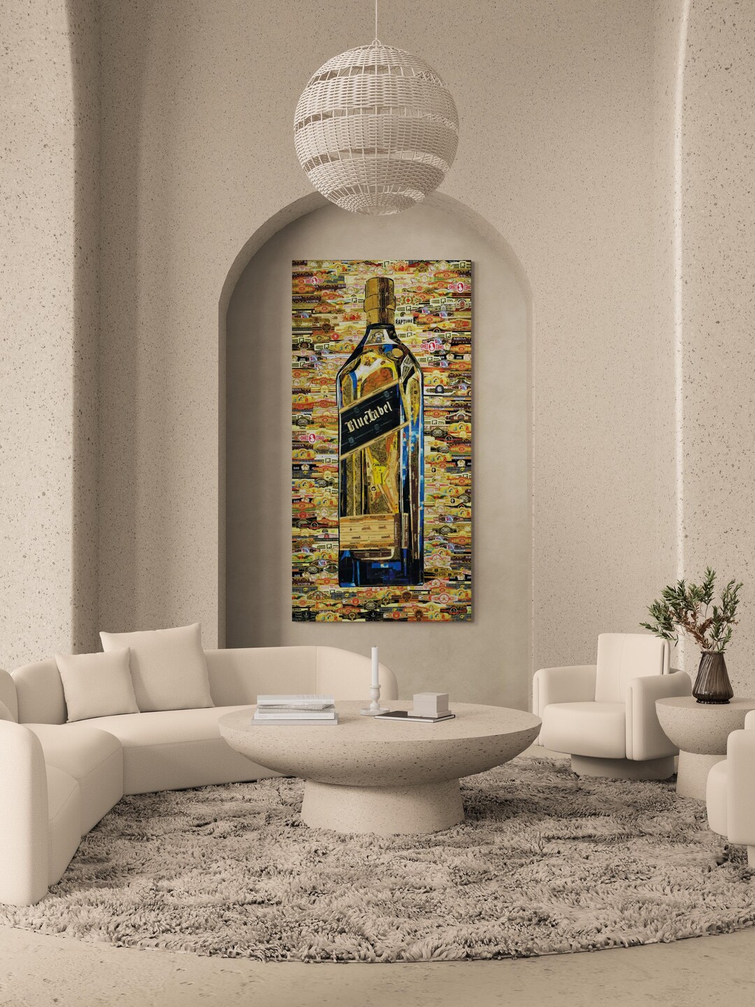 Cigar Art Collage Johnnie Walker Blue Label - Etsy