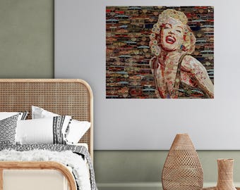 Marilyn Monroe Cigar Band Collage Art Print