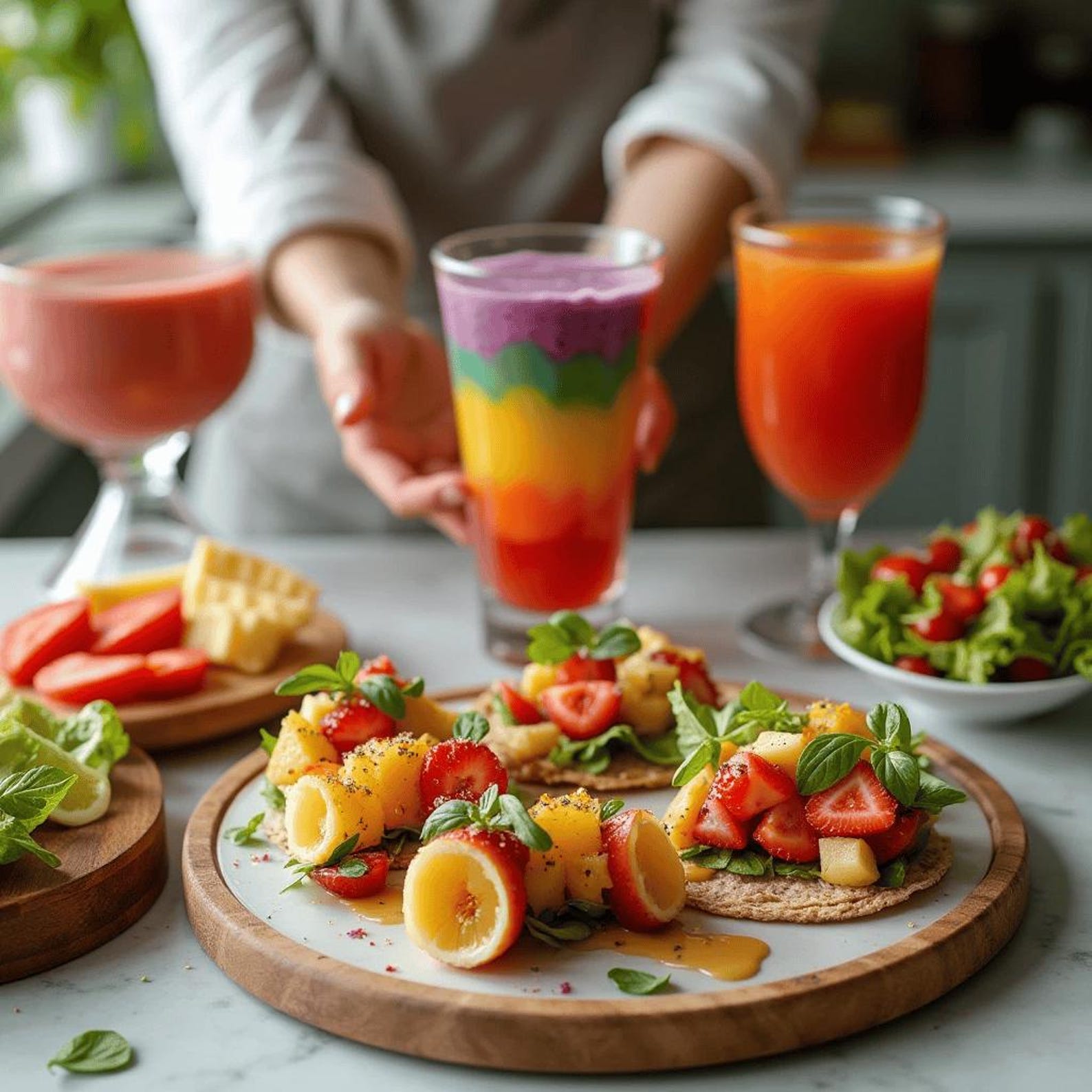 29 Colorful Rainbow Food & Drink Ideas - Etsy