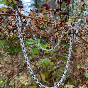 Authentic Byzantine Chain Necklace 4.3mm - 925 Sterling Silver - Viking Style Jewelry - Handmade Norse Mythology Necklace