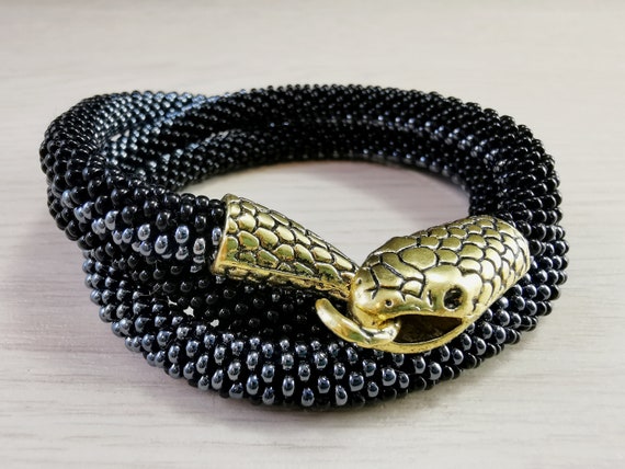 Black Witch necklace / Snake necklace / Gothic choker