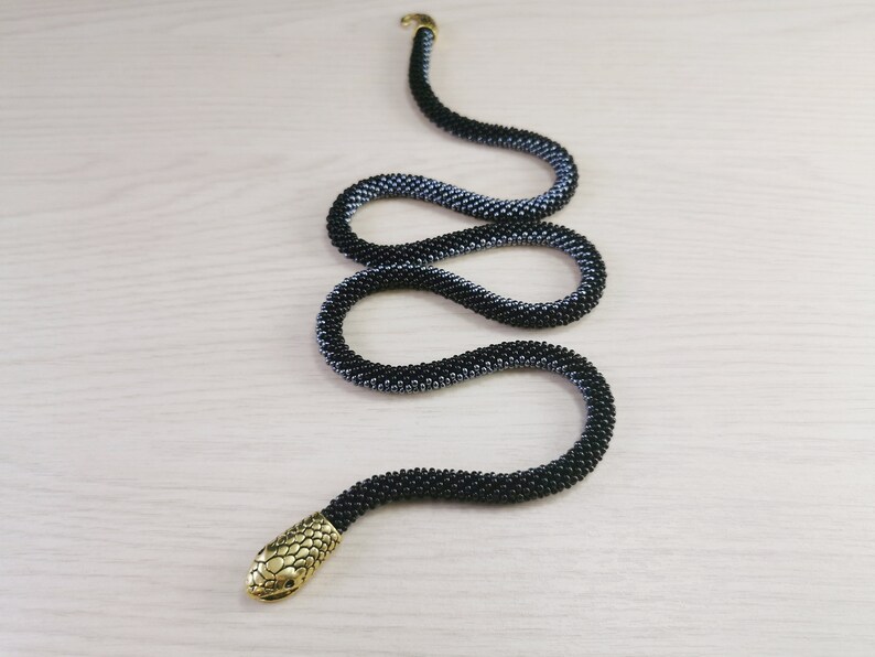 Ouroboros witchy necklace Snake necklace