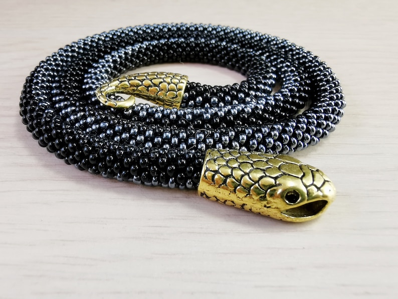 Ouroboros witchy necklace Snake necklace