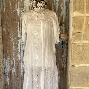 Antique French belle époque gown