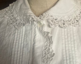 Antieke Franse Victoriaanse blouse