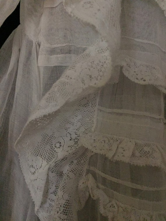 Antique French christening gown - image 9