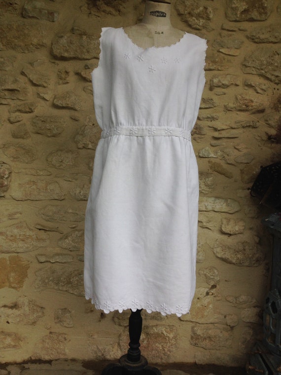 Vintage french pique dress