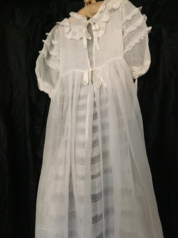 Antique French christening gown - image 8