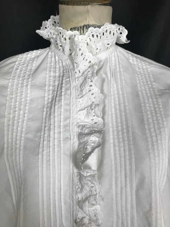 Antique French victorian blouse - image 4