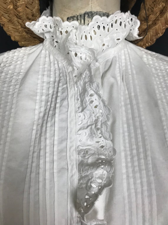 Antique French victorian blouse - image 3