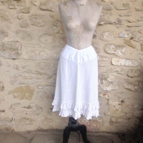 Antique French Peasant Petticoat Skirt