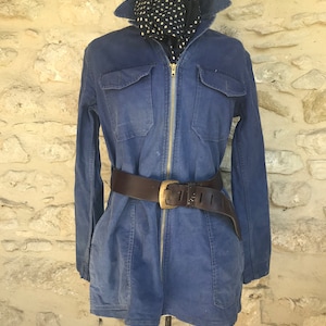 Vintage French workwear known as bleu de travail