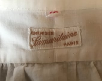 Chemise de gentleman ancienne, française