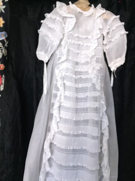 Antique French christening gown - image 1