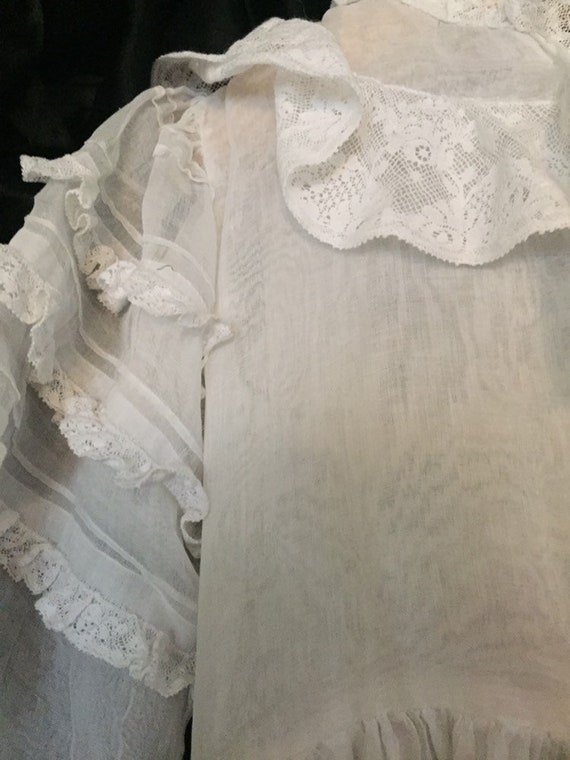 Antique French christening gown - image 10