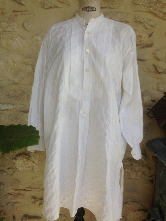 Antique french, mens shirt