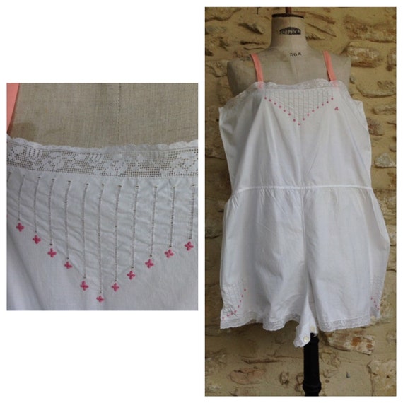 Antique french cami knickers 1900 Edwardian