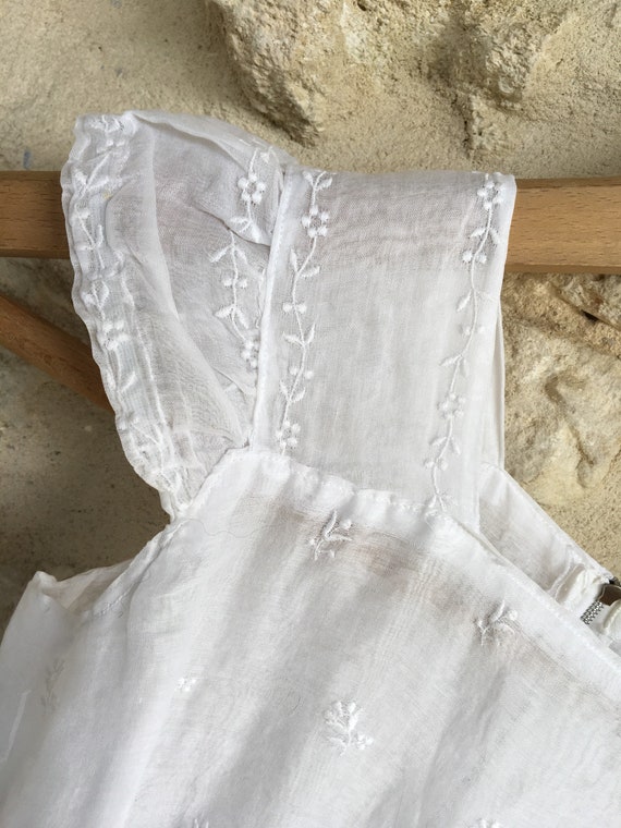 Vintage Child's organza tiered dress - image 6