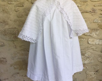 Antique French christening robe