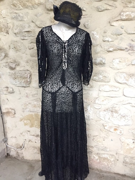 Antique French 1930’s evening dress - image 6