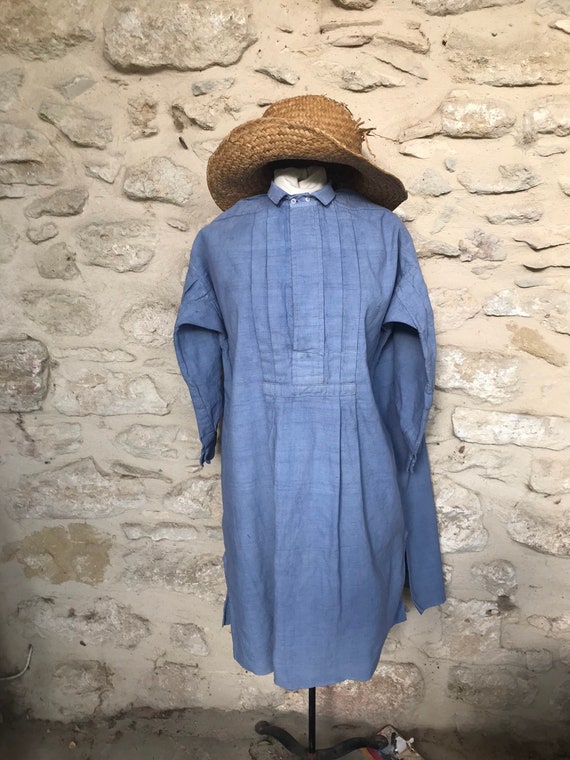 Antique French peasant smock - image 2