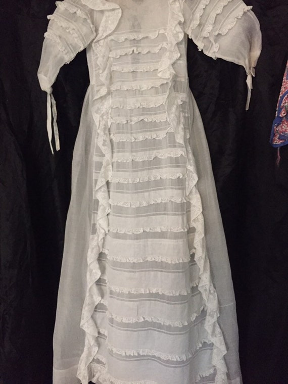 Antique French christening gown - image 5