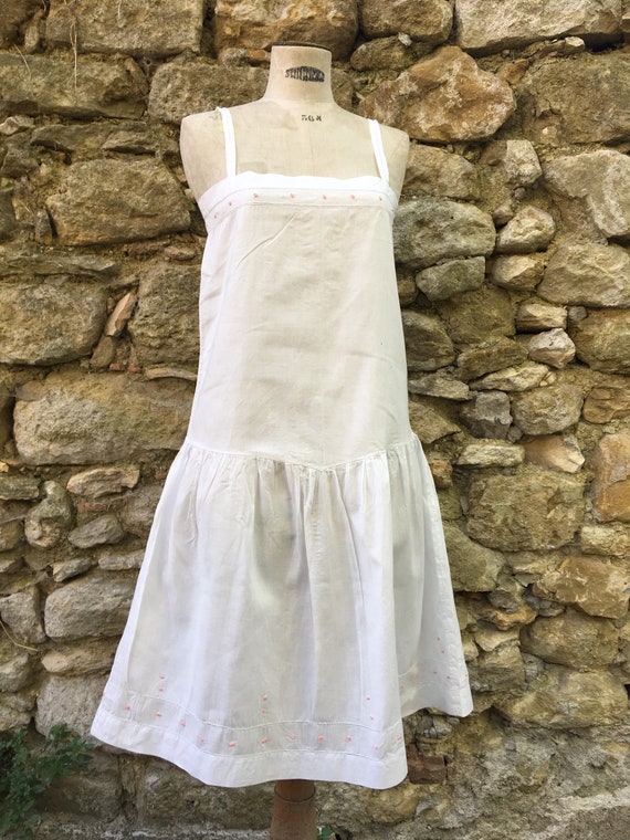 Antique spanish trousseau lingerie shift